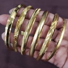 22k gold covering a High-quality men's bracelet. Available in 4 sizes Size 2.8 size has 2.56 inches inner diameter. Size 2.10 size has 2.68 inches inner diameter. Size 2.12 size has 2.76 inches inner diameter. Size 2.14 size has 2.90 inches inner diameter. Antique Kada Designs Gold For Men, Golden Kada For Men, Men’s Gold Kada Design, Men’s Kada Gold, Heavy Gold-plated Gold Bracelets, Panjabi Kada In Gold, Heavy 22k Gold Bracelet, Beaded Ankle, Bangles Indian