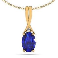 14K Yellow Gold-0.5-AAAA Custom Gold Jewelry, Tanzanite Pendant, Tanzanite Necklace, Tanzanite Jewelry, Blue Tanzanite, Emerald Earrings, Yellow Gold Chain, Gold Price, Oval Pendant