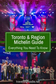 a group of people standing on stage with the words toronto & region michigan guide everything you need to know