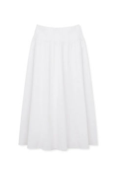 Gathered Maxi Cotton Skirt Spring Maxi Length Gathered Skirt, Summer Maxi Dress With Voluminous Flared Skirt, Flowy Gathered Maxi Skirt For Summer, Spring Maxi Dress With Ruffled Relaxed Skirt, Spring Maxi Dress With Voluminous Flared Skirt, Summer Flowy Gathered Maxi Skirt, Voluminous Ruffled Maxi Skirt For Summer, White Maxi Length Bottoms For Spring, White Maxi Length Lined Skirt