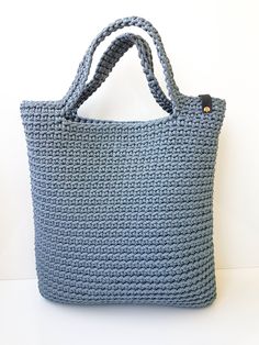 Crochet tote bag L size, Scandinavian handbag, Polyester rope purse, Shoulder tote bag DESCRIPTION Large knitting tote bag for woman who love comfortable things! Classical style tote - high quality bag, great for everyday use or for special occasions. SIZE width - 36 cm (14.2 inch) height- 38 cm (14.9 inch) handles length - 48 cm (18.9) ❋ Please remember that this item is made by hand, so there might be a measurement difference of 0.5-1 cm (0.2-0.4 inches). COLOR ON PHOTO 13. Grey 21. Dusty blue Everyday Knitted Tote Shoulder Bag, Everyday Knitted Straw Tote Bag, Casual Crochet Bags With Double Handles, Everyday Knitted Shoulder Bag, Casual Everyday Knitted Bags, Rectangular Knitted Straw Bag For Everyday Use, Everyday Rectangular Knitted Straw Bag, Casual Crochet Shoulder Bag With Double Handle, Knitted Shoulder Bag For Everyday Use