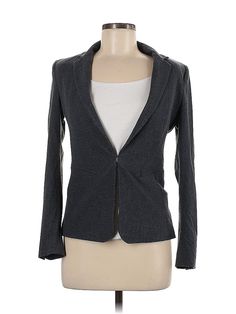 H&M Blazer Size: 6 Jackets & Outerwear - used. 6% Elastane, 25% Viscose, 34% Polyamide, 35% Polyester | H&M Blazer Jacket: Gray Jackets & Outerwear - Size 6 Gray Blazer, Grey Blazer, Gray Jacket, Outerwear Jackets, Blazer Jacket, H&m, Women Handbags, Jackets For Women, Size 6