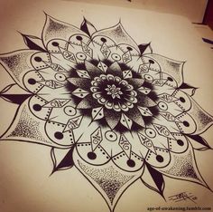 a black and white drawing of a flower with lots of details on it's petals