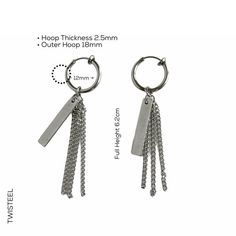 Whether your style is refined minimalist or whimsical maximalist. punk wave this season, earrings are linked together to form linear styles with movement▪️▪️▪️PRODUCTMulti Chain Fringe Dangle Clip On Earrings316L surgical stainless steel Never Fade and Hypoallergenic Height: 5.2cm One Pair of Earring ( 2pc )Care instructions: avoid contact with liquids (water, perfume, beauty products) wipe dry with a soft cloth.***VISIT STORE FOR MORE PRODUCT***🔗 https://www.etsy.com/ca/shop/TWISTEEL▪️▪️▪️ S H Maximalist Punk, Whimsical Maximalist, Kpop Earrings, Gold Nose Hoop, Spike Hoop Earrings, Small Nose, Double Hoop Earrings, Silver Nose Ring, Chain Fringe