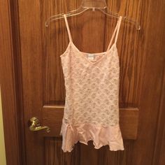 Wish Brand Nightie, Pink Lace, Tiny Bow On Front, Strappy, Size L. Nwot, Just Stored Away In A Dresser. Tiny Bow, Fits Clothes, Pretty Bags, Pink Lace, Little Dresses, Women's Intimates, Dress Up, Outfit Inspo, Cute Outfits