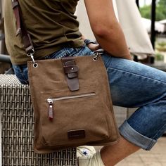 Man Bags Shoulder For Men, Vintage Canvas Bags, Mens Satchel, Canvas Leather Bag, Messenger Bag Men, Backpack Bag, Mens Accessories Fashion, Odessa, Men's Grooming