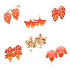 PRICES MAY VARY. 🍂New Autumn Earrings Set: Fall Thanksgiving that makes people warm and happy is coming.Do you still worry about what kind of jewelry do you choose?Then our cute fall leaves stud earrings will not disappoint you, It will be your best choice with any clothing,and it will help yours be eye-catching or win more compliments from crowds. 🍂 Holiday earrings:Celebrate the vibrant colors,delicious smells,and cozy feelings of Autumn when you wear these Enamel Fall Leaves post Earrings!O Thanksgiving Jewelry, Earrings Funny, Gummy Bear Earrings, Autumn Earrings, Color Resin, Bear Earrings, Red Fall, Holiday Earrings, Fall Earrings