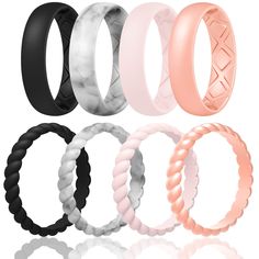 PRICES MAY VARY. COMFORTABLE – Egnaro silicone wedding bands have an awesome smooth ergonomic design on the top combined with a perfect comfort fit design on the inside. Don't worry to get a ring mark even wearing for a long time. PREMIUM SILICONE -Our rings are all made of pure medical grade silicone. They’re comfortable, smooth, non-conductive and definitely safe even for sensitive skin,not to be damaged from heavy work or strenuous exercise like electrical work , swimming, weight lifting ,etc Wedding Bands Women, Rubber Wedding Band, Gym Rings, Silicone Wedding Band, Wedding Bands For Her, Heavy Work, Electrical Work, Medical Grade Silicone, Plastic Ring