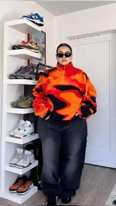 Female Streetwear Outfits Plus Size, Tomboy Style Outfits Plus Size, K Pop Street Style, Plus Size Fall Streetwear, Plus Streetwear, Streetwear Fashion Plus Size, Dope Fashion Outfits, Streetwear Plus Size