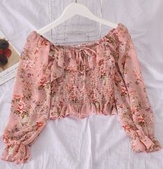 Long Sleeve Tops For Spring Day Out, Spring Long Sleeve Tops For Day Out, Pink Casual Tops For Spring, Casual Long Sleeve Summer Top, Casual Long Sleeve Tops For Summer, Casual Pink Top For Spring, Fitted Casual Blouse With Floral Print, Fitted Pink Casual Blouse, Long Sleeve Floral Shirt