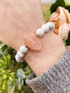 Features a faceted light blush pink quartz center pieceStretch braceletPerfect for stackingNo two are alike! Adjustable Rose Quartz Stretch Bracelet, Spiritual Style, Adjustable Rose Quartz Spiritual Stretch Bracelet, Pink Natural Stones Bracelet For Everyday, Everyday Pink Natural Stone Bracelets, Everyday Pink Bracelets With Natural Stones, Pink Rose Quartz Natural Stone Stretch Bracelet, Pink Crystal Bracelet For Everyday Wear, Pink Rose Quartz Stretch Bracelet With Natural Stones, Adjustable Faceted Crystal Bracelet For Everyday