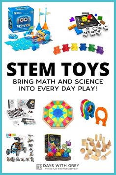 20+ BEST STEM Toys for Kids. STEM coding toys, robot toys, geodes, construction, math games, problem-solving, magnets, and 3D shape toys. Stem Toys For Kindergarten, Stem Toys For Elementary, Stem Toys For Kids, Steam Toys, Moon Crafts, Math Toys, Montessori Math, Diy Christmas Gifts Cheap, Holiday Toys