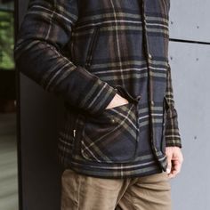 The Ellis is a cold-weather wool essential that stands the test of time. Trusted quality proven by generations past, yet intentionally designed for those to come with our warm winter wool blend.Our signature wool blend jacket features a vintage block plaid design topped with a sherpa collar. Easy-access hand warmers accompany dual patch pockets at the waist to sustain you all winter long. A design trusted by our forebearers and carried onward; the Ellis faces any cold front with enduring reliabi Plaid Wool Sport Coat With Patch Pockets, Plaid Wool Tweed Jacket With Patch Pockets, Plaid Wool Outerwear For Cold Weather, Winter Plaid Sport Coat With Welt Pockets, Winter Plaid Tweed Jacket With Welt Pockets, Plaid Wool Tweed Jacket With Pockets, Winter Plaid Wool Tweed Jacket, Plaid Wool Sport Coat For Fall, Plaid Wool Outerwear For Winter