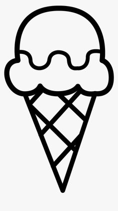 an ice cream cone with two scoops on top