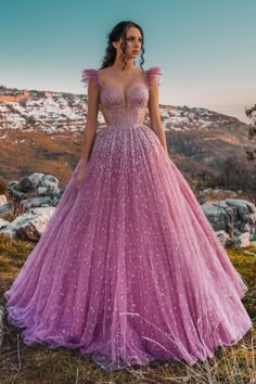 A-line Strap Sweetheart Lace Sequined Floor-length Prom Dress-Ballbella Sparkly Prom Dresses Ball Gown, Sweet 16 Dresses Corset Top, Pagent Dresses For Women, Sleeveless Ball Gown, Dress With Beads, Ball Gown Prom Dress, Fest Outfits, Tulle Evening Dress, Floor Length Prom Dresses