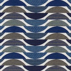 an abstract blue and grey pattern with wavy lines on it's surface, in the shape of waves