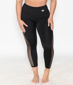 Mesh Leggings. Mesh Yoga Leggings. Black Yoga Leggings| < Monarch Athletics> Compression Tights With Mesh Back For Yoga, Compression Leggings With Mesh Back For Athleisure, Compression Mesh Leggings For Gym, Compression Athleisure Leggings With Mesh Back, High Stretch Mesh Leggings For Functional Wear, Fitted Breathable Mesh Leggings For Athleisure, Athleisure Mesh Tights Breathable, High Stretch Mesh Workout Bottoms, Breathable Mesh Tights For Athleisure