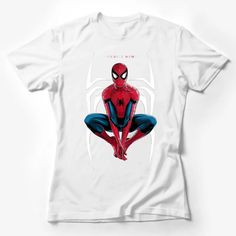 Spider-Man T-Shirt, Maguire Meme Inspired, Red and Blue Superhero Tee, Comic Book Fan Apparel Female T-Shirt Custom graphic T-Shirt.Customize your color Blue Superhero, Comic Con Outfits, Red Superhero, Geek Clothes, Blue Costumes, Superman T Shirt, Nerd Fashion, Superhero Shirt, Culture Clothing