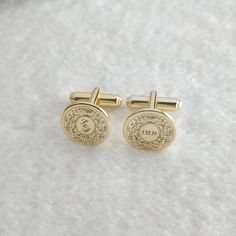 "Wedding Initials Date Cufflinks,Wedding Logo Cufflinks,Custom Logo Cufflinks,Personalized Wedding Cufflinks,Groom Wedding Gift,Gift for Him Personalized Wedding logo Cufflinks,Groom Wedding Cufflinks,Date and Initials Cufflinks,Engraved CuffLinks,Elegant Monogrammed Cufflinks Customize this very popular Personalized Wedding Cufflinks with any name,logo,date,initials, Coordinates,Roman Numeral,symbols that is special to you. Materials: of 925 sterling silver Color: Silver / 18k gold plated / white gold plated / rose gold plated Monogram diameter: 15mm(0.6\"inch)" Wedding Cufflinks, Elegant Personalized Round Cufflinks, Luxury Adjustable Cufflinks For Wedding, Luxury Adjustable Wedding Cufflinks, Personalized Round Cufflinks For Wedding, Engraved Cufflinks For Anniversary, Wedding Engraved Cufflinks For Father's Day, Father's Day Engraved Gold Cufflinks, Father's Day Gold Engraved Cufflinks