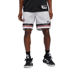 Add a versatile piece of Louisville Cardinals gear to your collection with these Swingman basketball shorts from adidas. Designed with AEROREADY technology for an athletic feel, these shorts provide supreme comfort while easily highlighting your fandom, thanks to the Louisville Cardinals colors and graphics. Whether you're relaxing at home or exercising, these shorts are an excellent choice.Add a versatile piece of Louisville Cardinals gear to your collection with these Swingman basketball short Adidas Three Stripes Streetwear Shorts, Adidas Three Stripes Shorts For Streetwear, Adidas Athletic Shorts With Three Stripes For Streetwear, Athleisure Shorts With Three Stripes For Sports Events, Streetwear Athletic Shorts With Three Stripes, Sporty Bottoms With Built-in Shorts For Basketball, Adidas Logo Athleisure Shorts For Streetwear, Adidas Sportswear Athletic Shorts With Three Stripes, Adidas Athletic Shorts With Logo For Streetwear