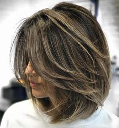 Balayage Lob, Thick Wavy Hair, Coarse Hair, Haircut For Thick Hair, Winter Trends