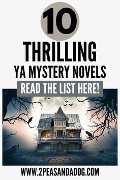 a house with the words 10 thirling ya mystery novels read the list here