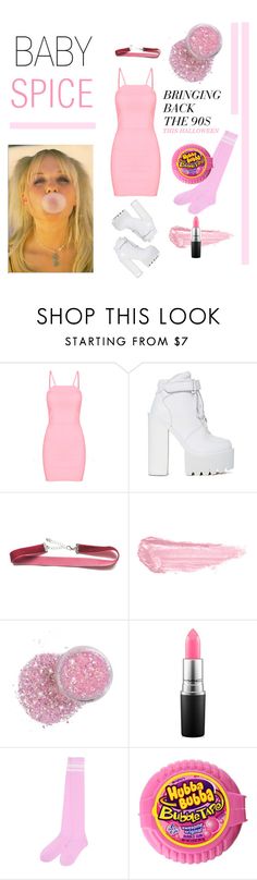 an advertisement for baby spice with pink items and text that reads, shop this look starting from