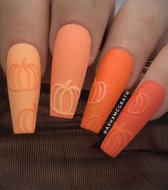 Samhain Nails, Holloween Nails, Halloween Acrylic Nails, Cute Halloween Nails, Pumpkin Nails, Halloween Nail Designs