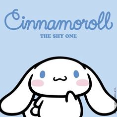 an image of a cartoon bunny with the words,'eimamorolll the shy