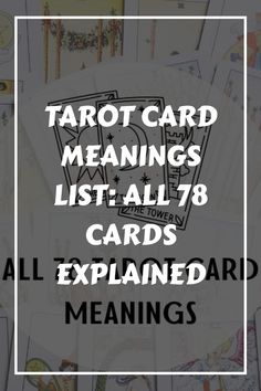 Explore the fascinating world of tarot card meanings with our detailed blog about all 78 tarot cards. Unlock the hidden messages and symbolism behind each card to enhance your readings and deepen your understanding of the tarot. Our tarot card meanings cheat sheets provide a quick reference guide to help you interpret the cards accurately and confidently. Tarot Cards Reference, Spiritual Readings Tarot Cards, 8 Of Swords Tarot Meaning, Tarot Tips And Tricks, All 78 Tarot Cards, Tarot Meanings Cheat Sheets, Fountain Tarot, Tarot Cheat Sheet, Tarot Card Meanings Cheat Sheets