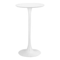 a white table on a white background with no one around it or someone else to the side