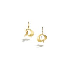 18K yellow gold • 1.10" (2.80cm) length • 0.75" (19mm) width • 18K gold ear wire Jane Adams, Half Moon Earrings, Moon Earrings, Pendant Rings, Artistic Jewelry, Half Moon, Ear Wire, Earring Necklace, Jewelry Collection