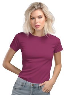 Add a pop of color to your wardrobe with our Berry Red Slim Fit T-Shirt. Crafted from premium cotton, its vibrant red hue adds energy and personality to any ensemble. Perfect for making a statement DETAILS The model is 5'4", wearing size S 32single - 7.2 oz - soft feel t-shirt 100% Airlume combed & ring-spun cotton Eco-dyed. Side-seam Pre-shrunk Longer Body Length At Perfect TShirt Co., we are committed to sustainability and responsible manufacturing practices. Our products are made using enviro Baseball Tees For Women, Big Hoodies, Boyfriend Cut, Workout Tshirts, New Release, Vibrant Red, Workout Tee, Fleece Hoodie, Men Short Sleeve