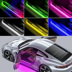 an image of a car that is in different colors