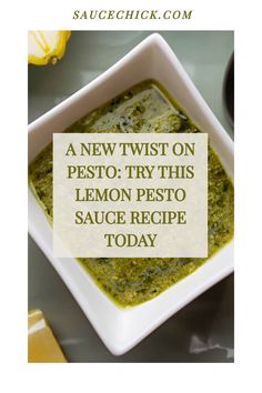 Lemon Pesto Sauce Recipe Grilled Meat