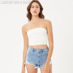 Denim Crop Top For Summer, Ripped Stretch Jean Shorts For Summer, Trendy Crop Top With Built-in Shorts For Spring, Stretch Cutoff Jean Shorts For Day Out, Mid Rise Denim Shorts, Trendy Business Casual, Love Tree, Leisure Activities, Cut Off Jeans