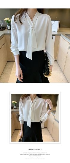 Kukombo 2022 Office Long Sleeve White Woman Shirt Korean Chiffon Women Long Sleeve Chiffon Top For Office, Chiffon Long Sleeve Office Blouse, Elegant Long Sleeve Chiffon Shirt, Elegant Chiffon Top For Office Wear, Long Sleeve Chiffon Shirt For Work, Chic Chiffon Shirt For Workwear, Chic Chiffon Shirt For Work, Spring Chiffon Shirt For Workwear, Chiffon Office Lady Blouse