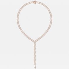 25 ctw Round Lab Grown Diamond Double Row Lariat Fashion Necklace 14K Rose Gold FG, VS2+ High Jewelry Ring, Radiant Engagement Rings, Cushion Engagement Ring, Gemstone Earrings Gold, Engagement Rings Vintage Halo, Engagement Rings Cushion, Heart Engagement Rings, Hoop Earrings Style, Engagement Rings Marquise