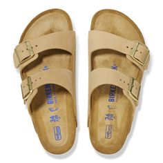 Arizona Soft Footbed Nubuk Leather Two Strap Sandals, Van Accessories, Mens Boots Casual, Stylish Sandals, Shoe Boot Sandals, Sand Castle, Birkenstock Arizona, Kids Boots, Nubuck Leather