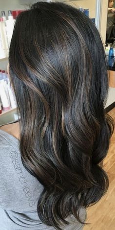 Brown Hair And Highlights, Black Hair Balayage, Brown Hair Inspo, Brunette Hair With Highlights, Dark Brunette, Black Hair With Highlights, Dark Hair With Highlights, Brown Hair Balayage, Low Lights Hair