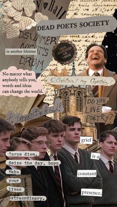 The Dead Poets Society, Art Is Dead, Society Quotes, Oh Captain My Captain, Chaotic Academia, Captain My Captain, Perks Of Being A Wallflower, Dead Poets Society, Clipuri Video