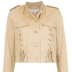 Nwt Michael Kors Jacket In The Color Khaki In A Size Xl Michael Kors Long Sleeve Outerwear For Spring, Michael Kors Casual Spring Outerwear, Michael Kors Jacket, Color Khaki, Michael Kors, Leather Jacket, Jackets & Coats, Jackets For Women, Lace