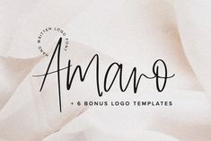 an elegant font and handwritten script for logos, business cards or other typefaces