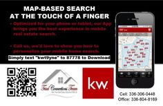 a cell phone with the text map - based search at the touch of a finger