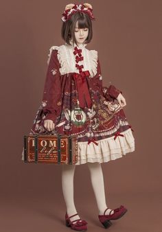 ❤Ribbon Frill Alice's Till Room Lolita Dress❤ Unit (cm)

S.

Length 90 Bust 88 Shoulder width 36 Sleeve length 58

M. 

Length 92 Bust 92 Shoulder width 37 Sleeve length 59

L.

Length 94 Bust 96 Shoulder width 38 Sleeve length 60

XL

Length 96 Bust 100 Shoulder width 39 Sleeve length 61

2XL

Length 98 Bust 104 Shoulder Width 40 Sleeve Length 62 Frill Dress Pattern, Autumn Fairy Dress, Lolíta Dress, Angelic Pretty Dress, Alice In Wonderland Cosplay, Strawberry Shortcake Dress, Country Lolita, Japanese Lolita Fashion, Lolita Outfit