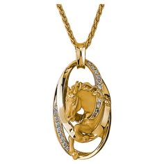 Signed by Carrera y Carrera, a beautiful piece of art crafted in 18K Yellow Gold with 0.15 carat round diamonds horse themed pendant. Endless details and high polished adds elegance to the pendant that is best as a gift or wear in any occasion. Model: 0629.1 Necklace Spirit Cintas Roman Malakov Diamonds is an authorized dealer of Carrera y Carrera. Please inquire within if there's a specific product you are looking for. Horse Motif, Horse Pendant, Horses Pendant, A Horse, Round Cut Diamond, Round Diamonds, Round Cut, Beautiful Art, D Art