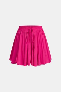 Make a bold statement with our Hot Pink Ruffled Flare Shorts. These playful shorts feature flirty ruffles and a vibrant pink hue, perfect for adding a pop of color and fun to your summer wardrobe. Product code: CAA02A4C002DD Features:  Woven High-rise waist Ruffled accents Flare hem Wash Method: Regular Wash Material: 100%RAYON. Flirty Shorts With Elastic Waistband For Vacation, Casual Skirted Shorts For Summer, Casual Ruffled Skirt Shorts For Vacation, Pink Skirted Shorts For Beach, Summer Skirted Shorts With Ruffles, Pink Summer Skort For Day Out, Pink Skort For Beach In Summer, Pink Skort For Beach And Summer, Chic Pink Shorts With Ruffled Skirt