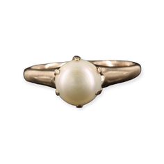 Size 6 10k Gold Weight 2.70 Grams Pearl Engagement Ring Vintage, Pearl Engagement Ring, Ring Color, Pearl Ring, 10k Gold, Womens Jewelry Rings, Vintage Gold, Vintage Ladies, Vintage Jewelry