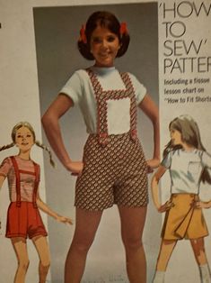 Shorts With Suspenders, Button Suspenders, Boys Sewing Patterns, Folded Envelope, Skirt Sewing Pattern, Pants Jumpsuit, Shorts Pattern, Skirt Sewing, Skirt Patterns Sewing