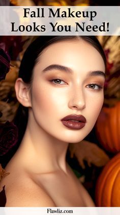 Fall Makeup Looks, Fall Makeup, Holiday Colors, Makeup Trends, Let Go, Festive Christmas